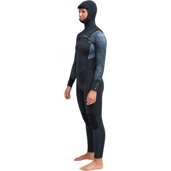 2026 Roxy Womens Swell Natural 5/4mm Chest Zip Hooded Wetsuit 26BW203503 - Bandana
